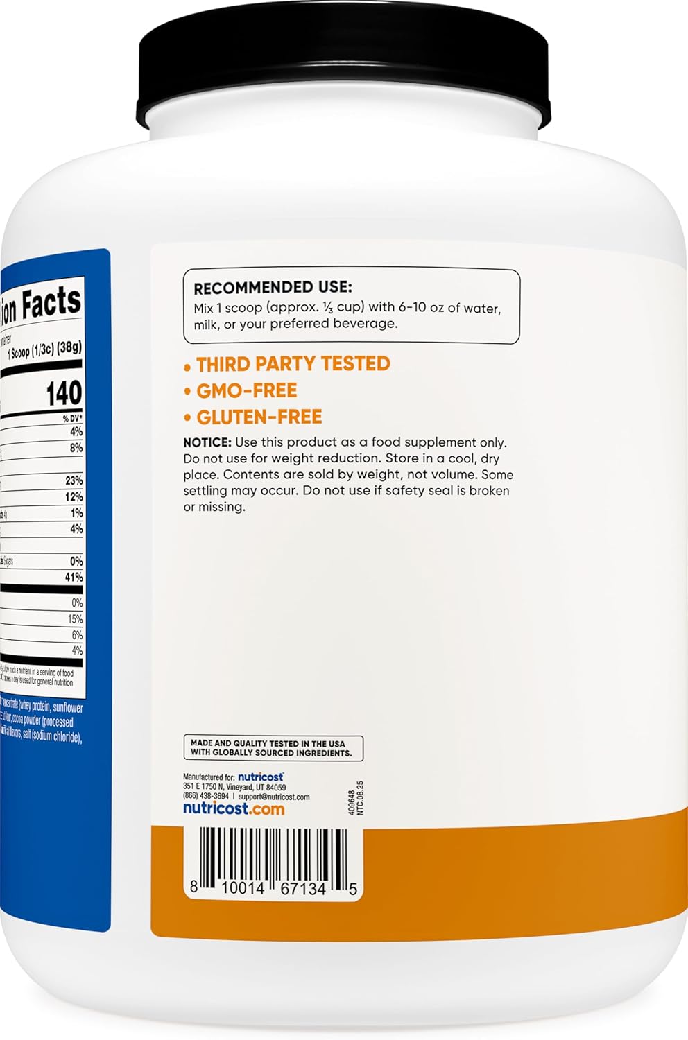 Nutricost Whey Protein Concentrate (Chocolate Peanut Butter) 5LBS