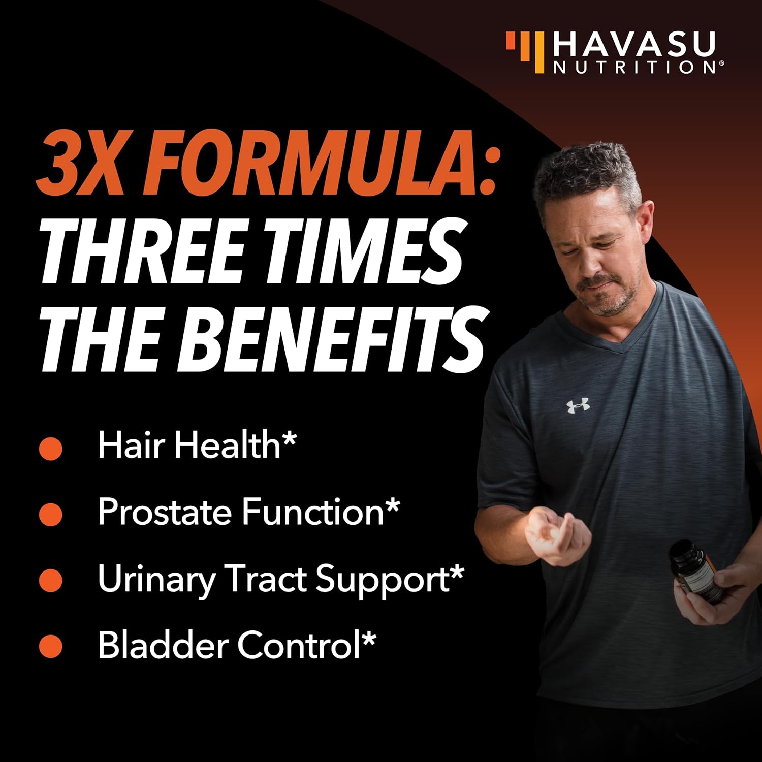 Saw Palmetto Supplement with Stinging Nettle and Pumpkin Seed Extract - Advanced 3X Formula - 2 Month Supply