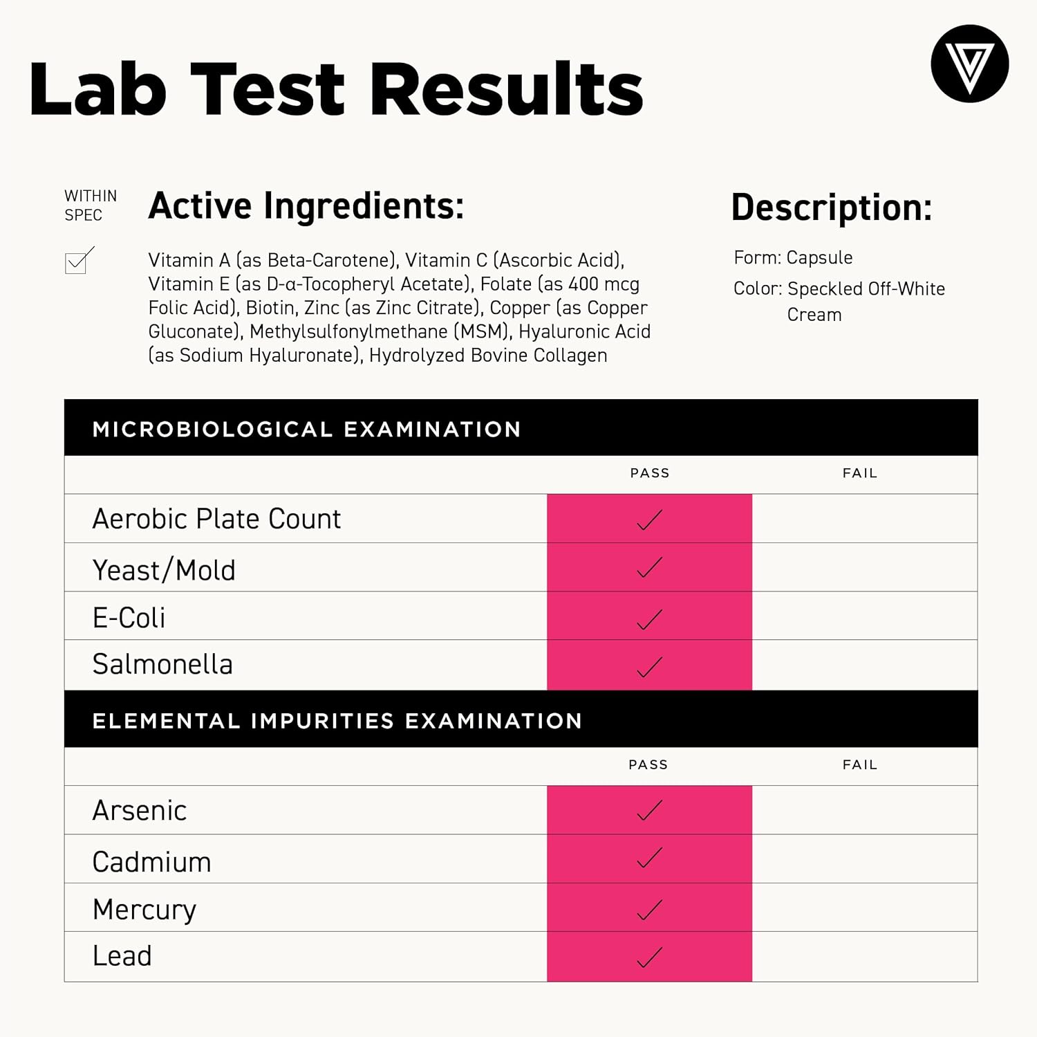 Vital Vitamins Biotin Complex Pills - with Hyaluronic Acid, MSM, Collagen, & Vitamin C - 60 Capsules