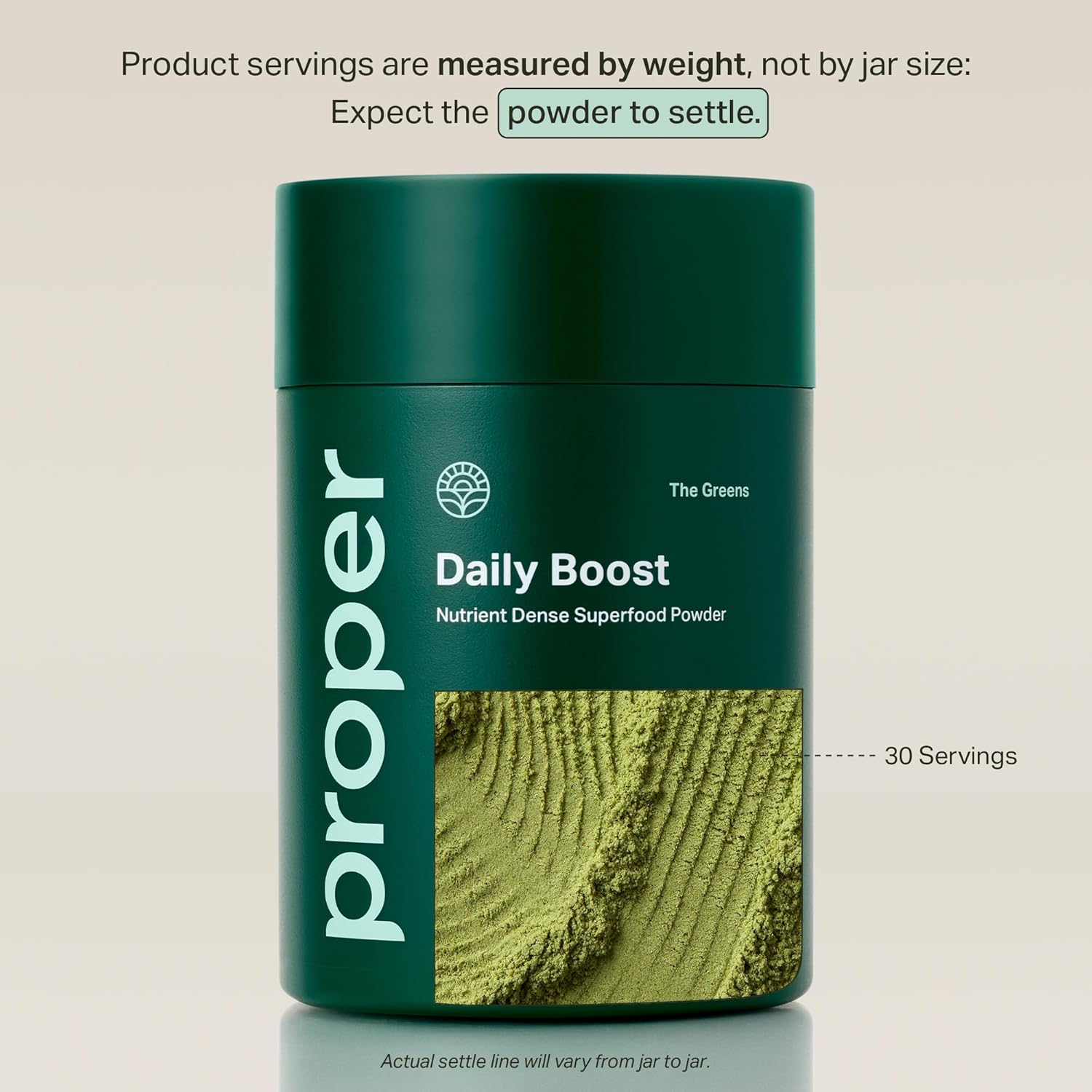 Proper, The Greens Daily Boost Organic Greens Powder. Whole Food, Apple Flavour Veggie Powder
