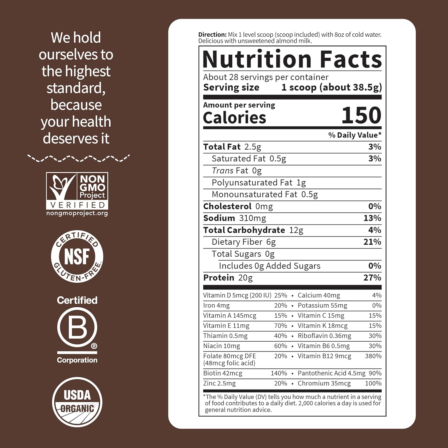 Garden of Life Meal Replacement Shakes, Raw Organic, 28 Servings