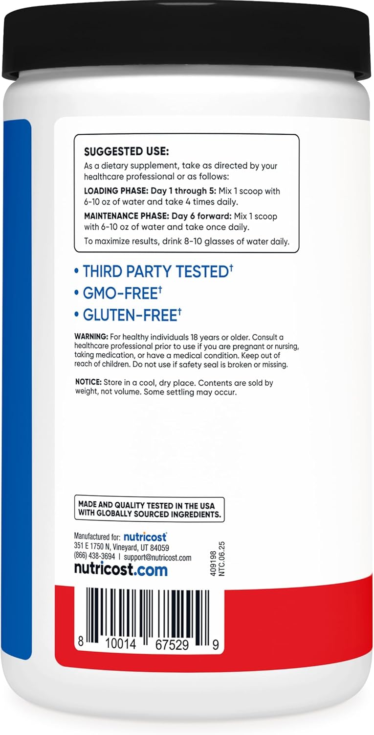 Nutricost Creatine Monohydrate Powder (Fruit Punch, 500 Gram)