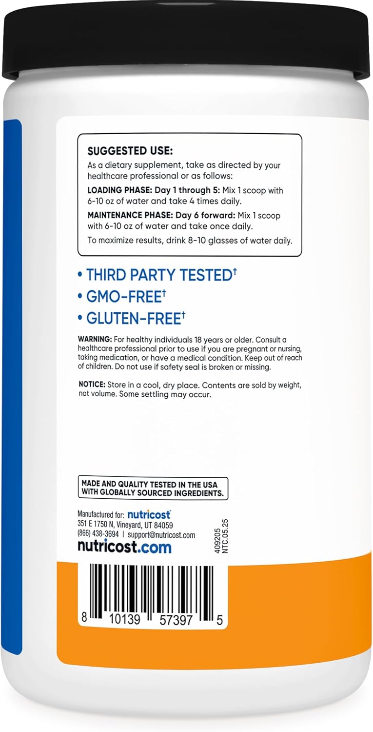 Nutricost Creatine Monohydrate Powder (Mandarin Orange, 500 Gram)