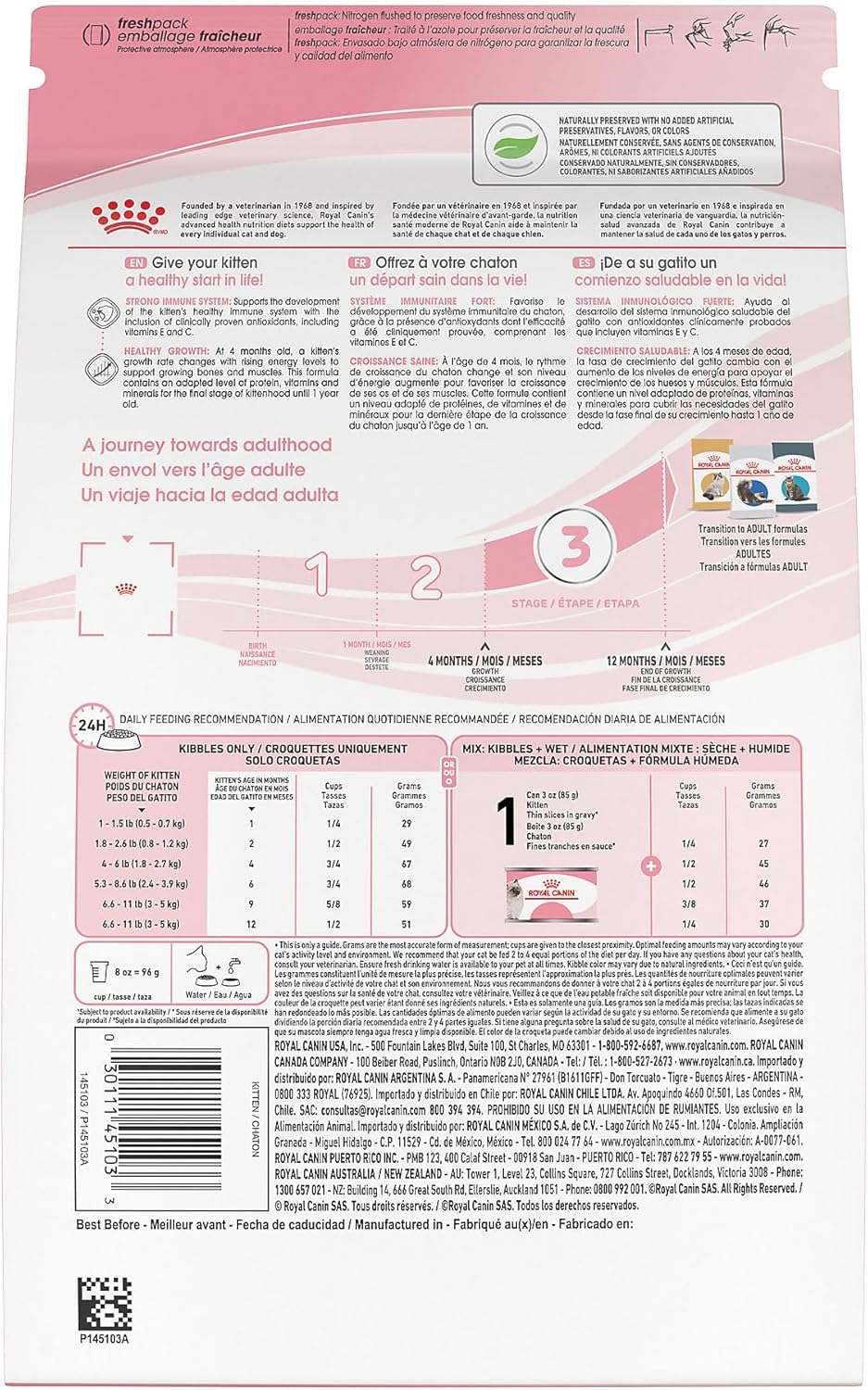 Royal Canin Feline Health Nutrition Kitten Dry Cat Food, 7 lb Bag