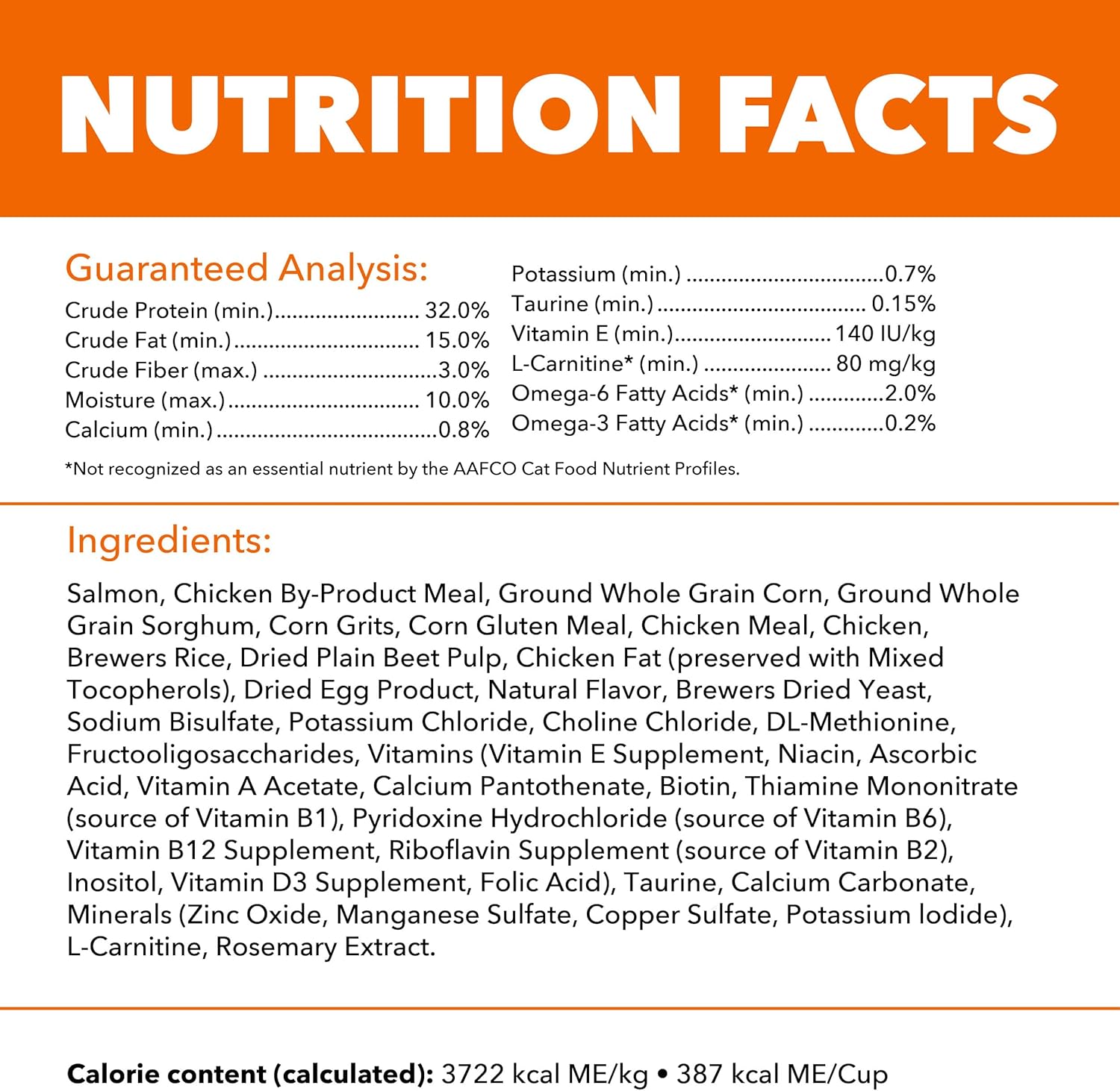 IAMS Proactive Health Adult Healthy Dry Cat Food with Real Salmon, 3.5 lb. Bag