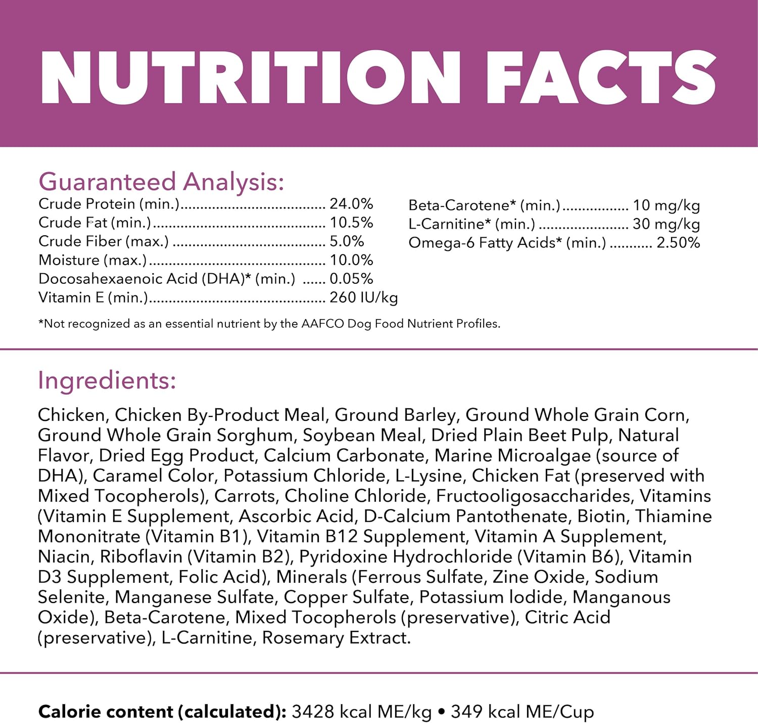 IAMS Proactive Health Healthy Aging Adult Dry Dog Food for Mature and Senior Dogs with Real Chicken, 29.1 lb. Bag