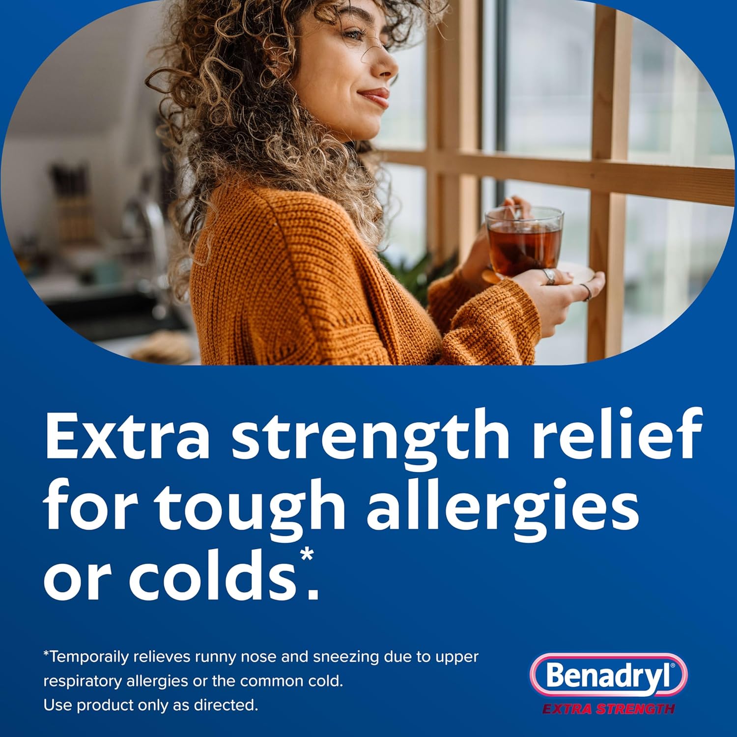 Benadryl Extra Strength Allergy Relief Medicine, 50 mg, 24 ct