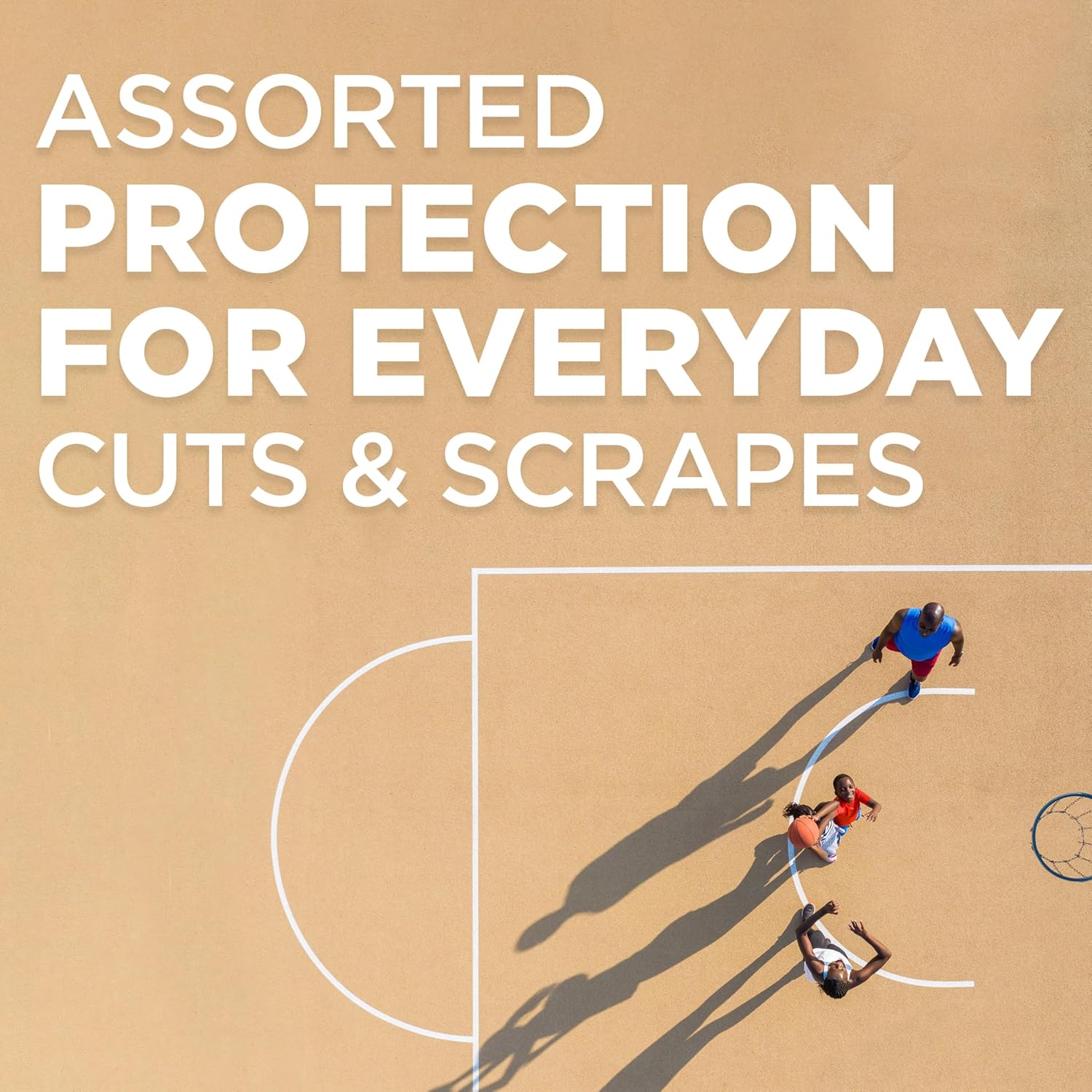 BAND-AID Brand Adhesive Bandages Family Variety Pack, Sheer & Clear Flexible Sterile Individually Wrapped Strips & Spots, 280 ct