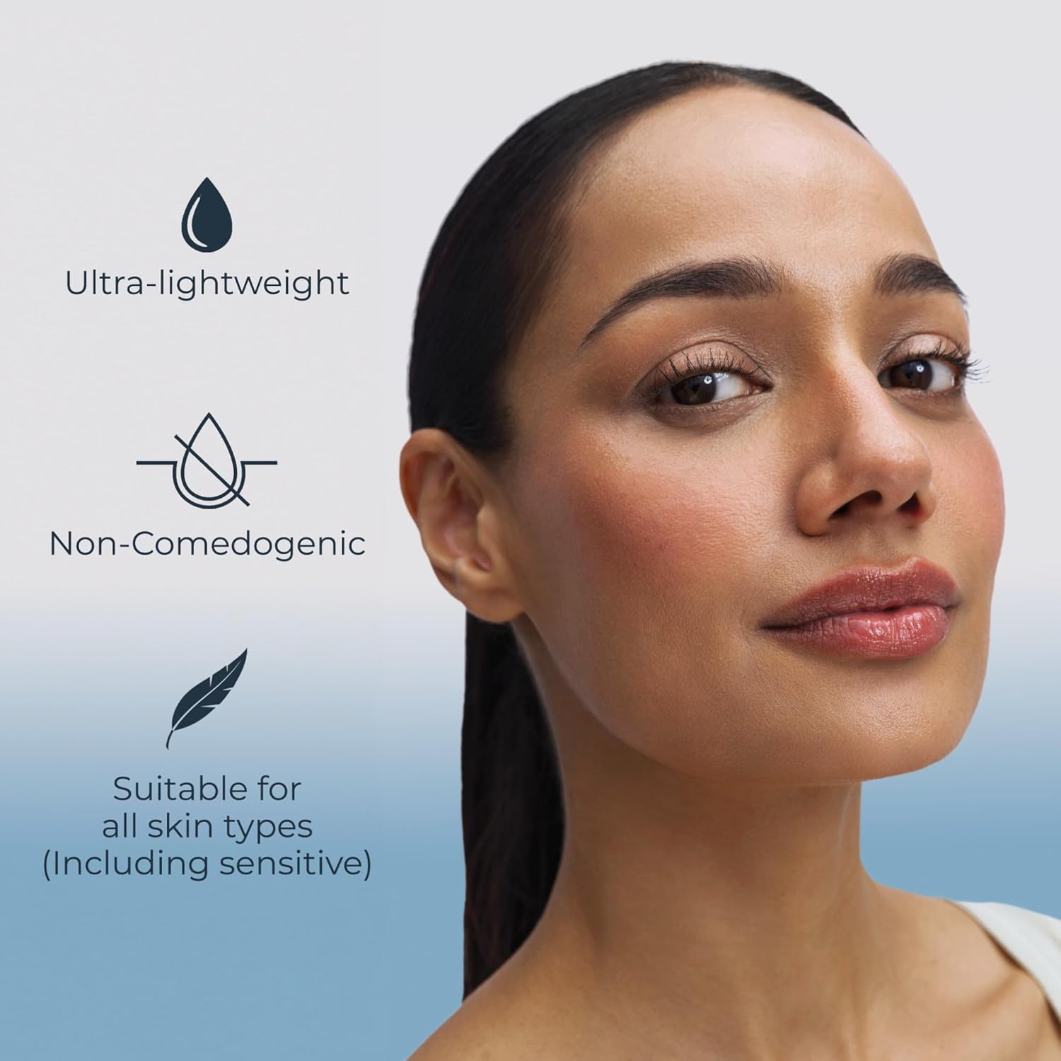 Eucerin Immersive Hydration Smoothing Face Serum, Ultra-Lightweight Hyaluronic Acid Serum, 1 Fl Oz Bottle