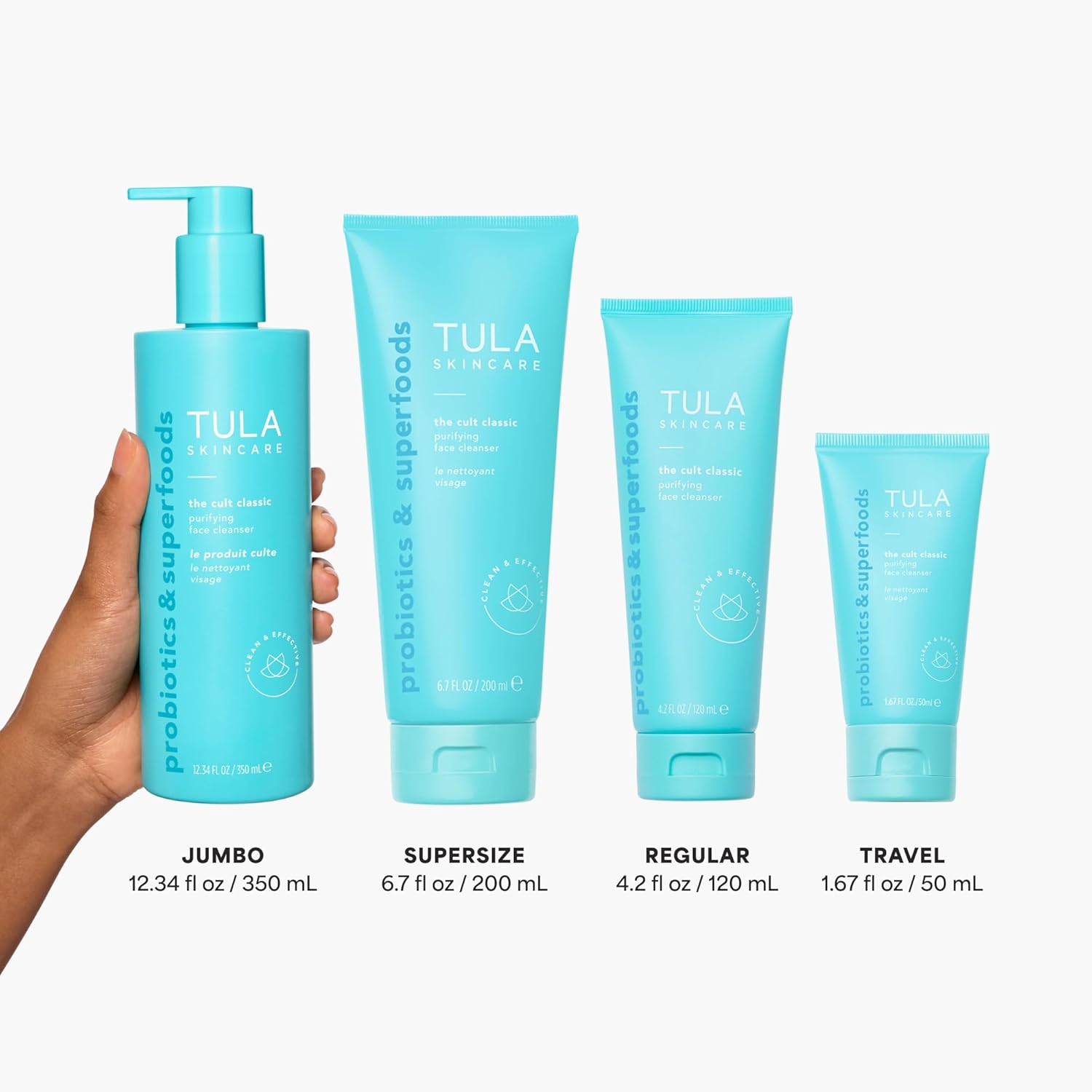 TULA Skin Care Cult Classic Purifying Face Cleanser - Gentle and Effective Face Wash