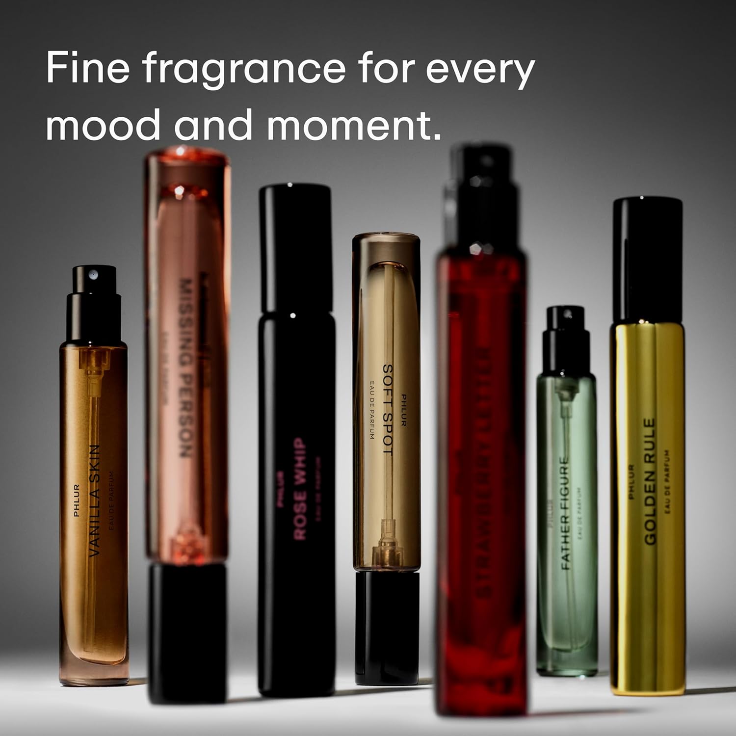 PHLUR Rose Whip Eau de Parfum - Travel Size Perfume - Woody Floral Perfume with Rose, Black Currant, (9.5mL)