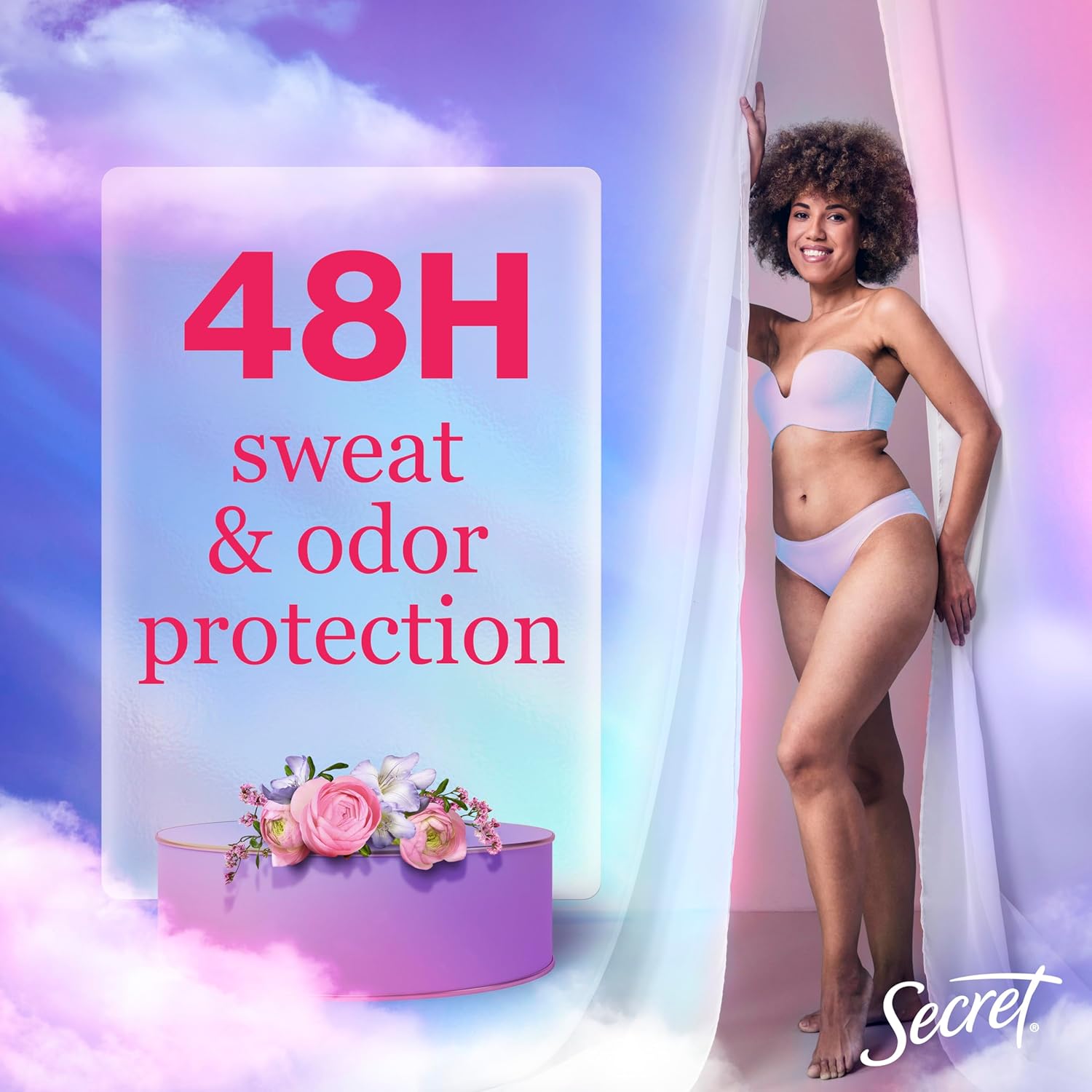 Secret Dry Spray Antiperspirant Deodorant for Women, 48hr Weightless Sweat & Odor Protection, 4.1 oz (Pack of 3)