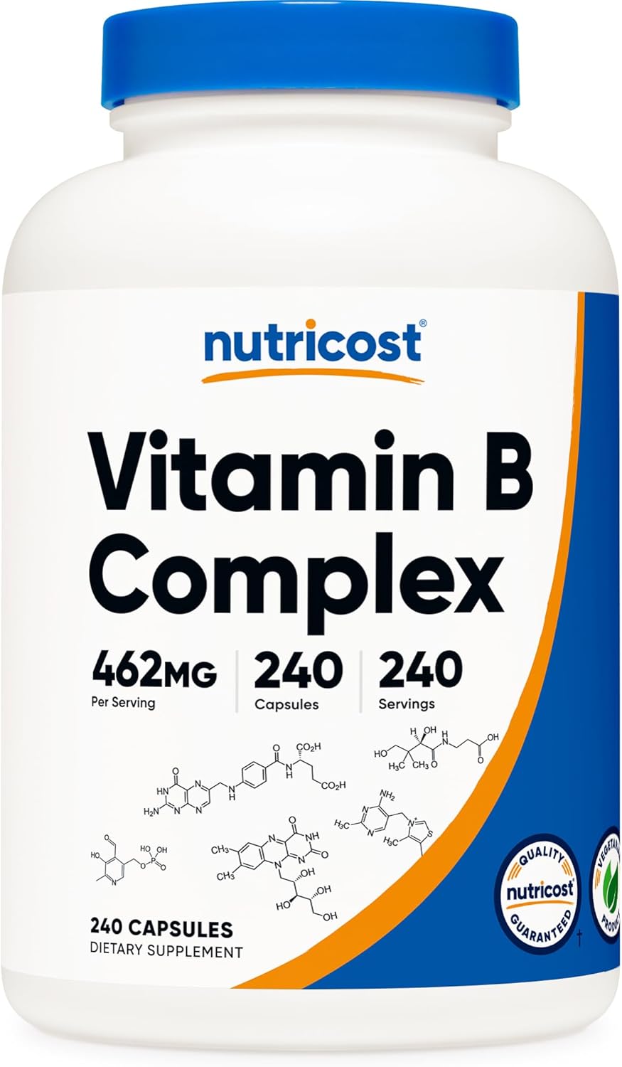 Nutricost Vitamin B Complex 462mg, 240 Capsules