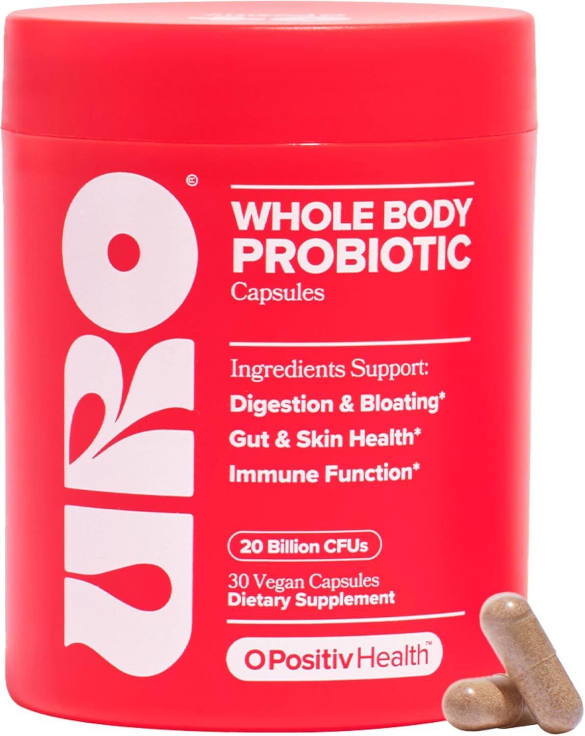 O Positiv URO Women’s Probiotic – All-in-one Probiotic for Women – 30 Capsules
