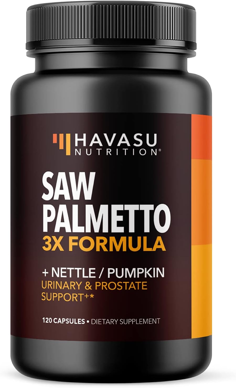 Saw Palmetto Supplement with Stinging Nettle and Pumpkin Seed Extract - Advanced 3X Formula - 2 Month Supply