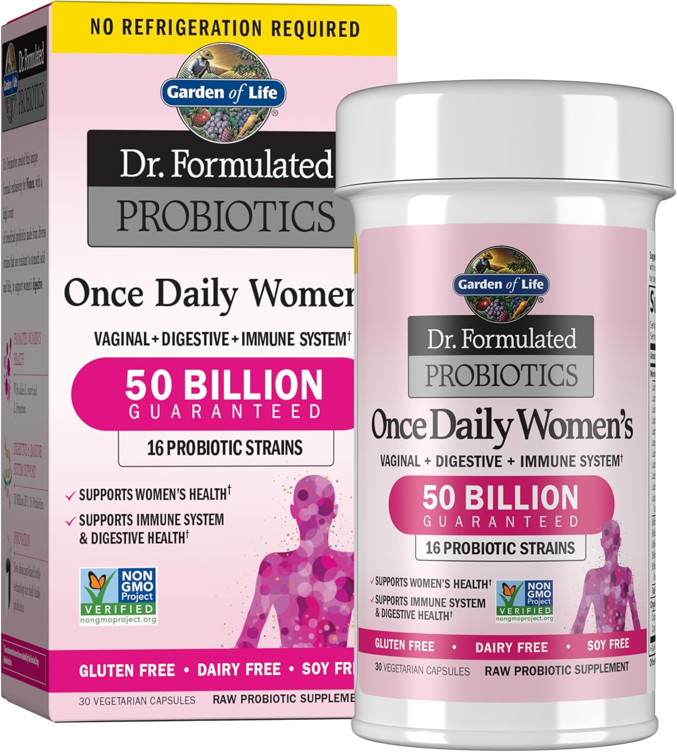 Garden of Life Once Daily Dr. Formulated Probiotics for Women 30 Capsules