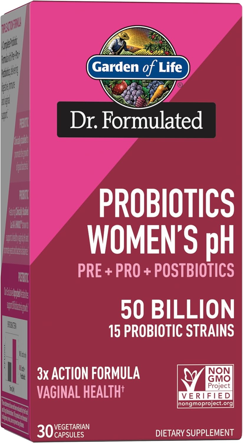 Garden of Life Dr Formulated Once Daily 3-in-1 Complete Prebiotics, Postbiotics & Probiotics for Women