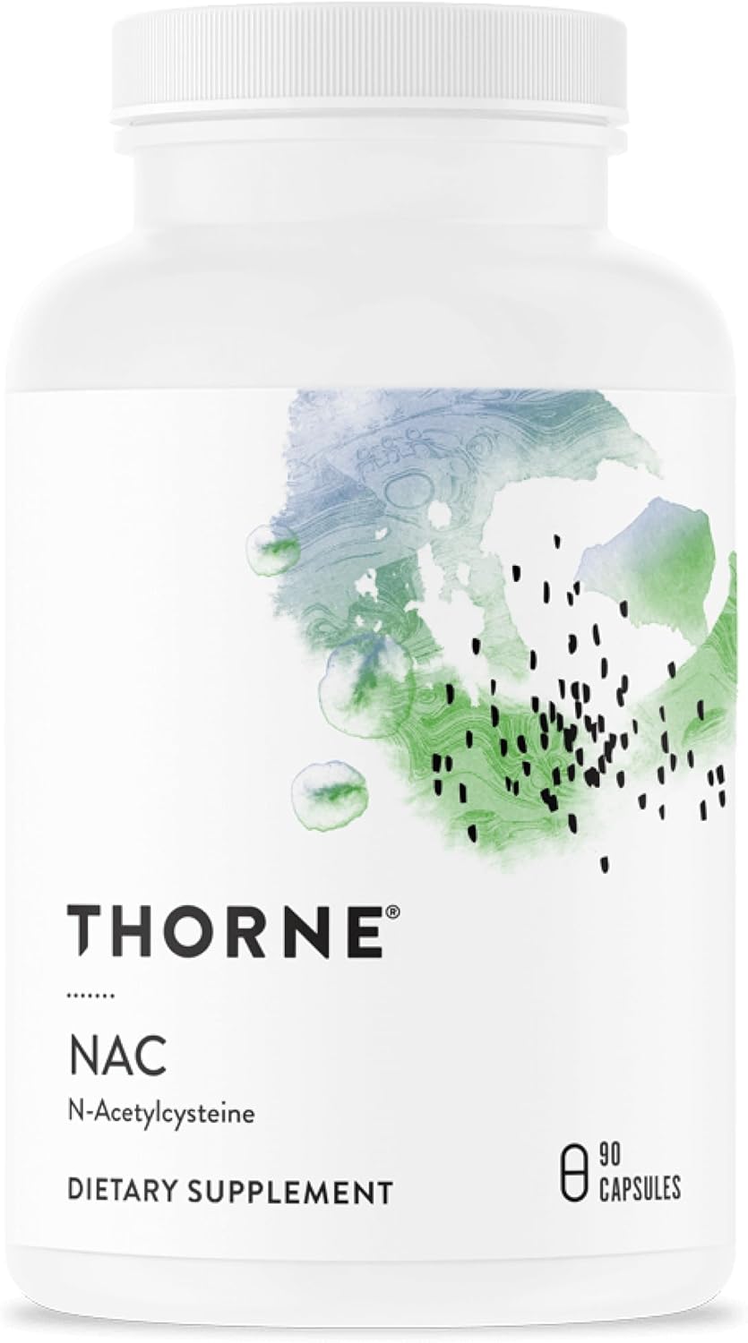 THORNE - NAC - N-Acetylcysteine - 500mg - Supports Respiratory Health & Immune Function - 90 Servings