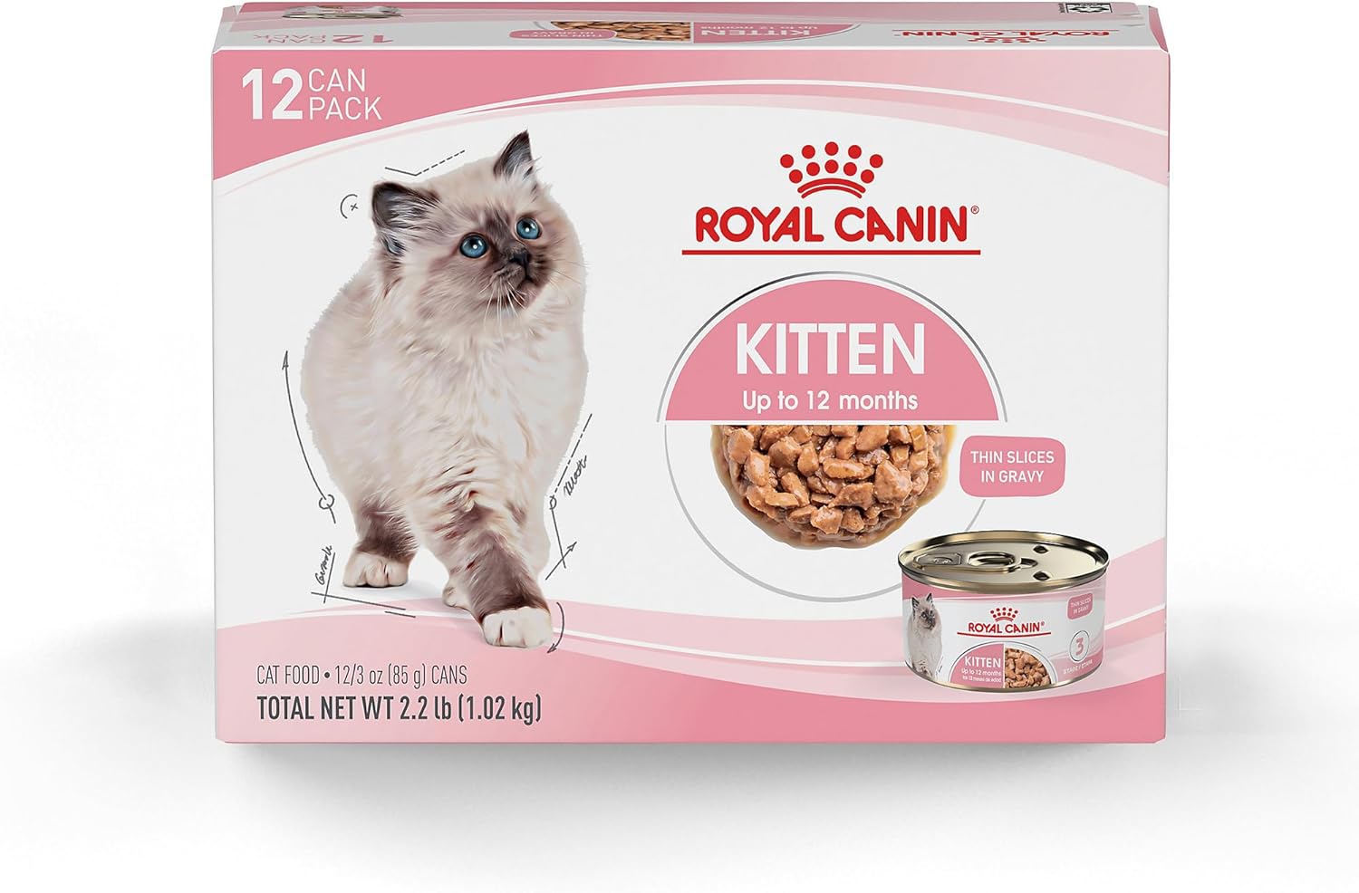 Royal Canin Feline Health Nutrition Kitten 3 oz (Pack of 12)