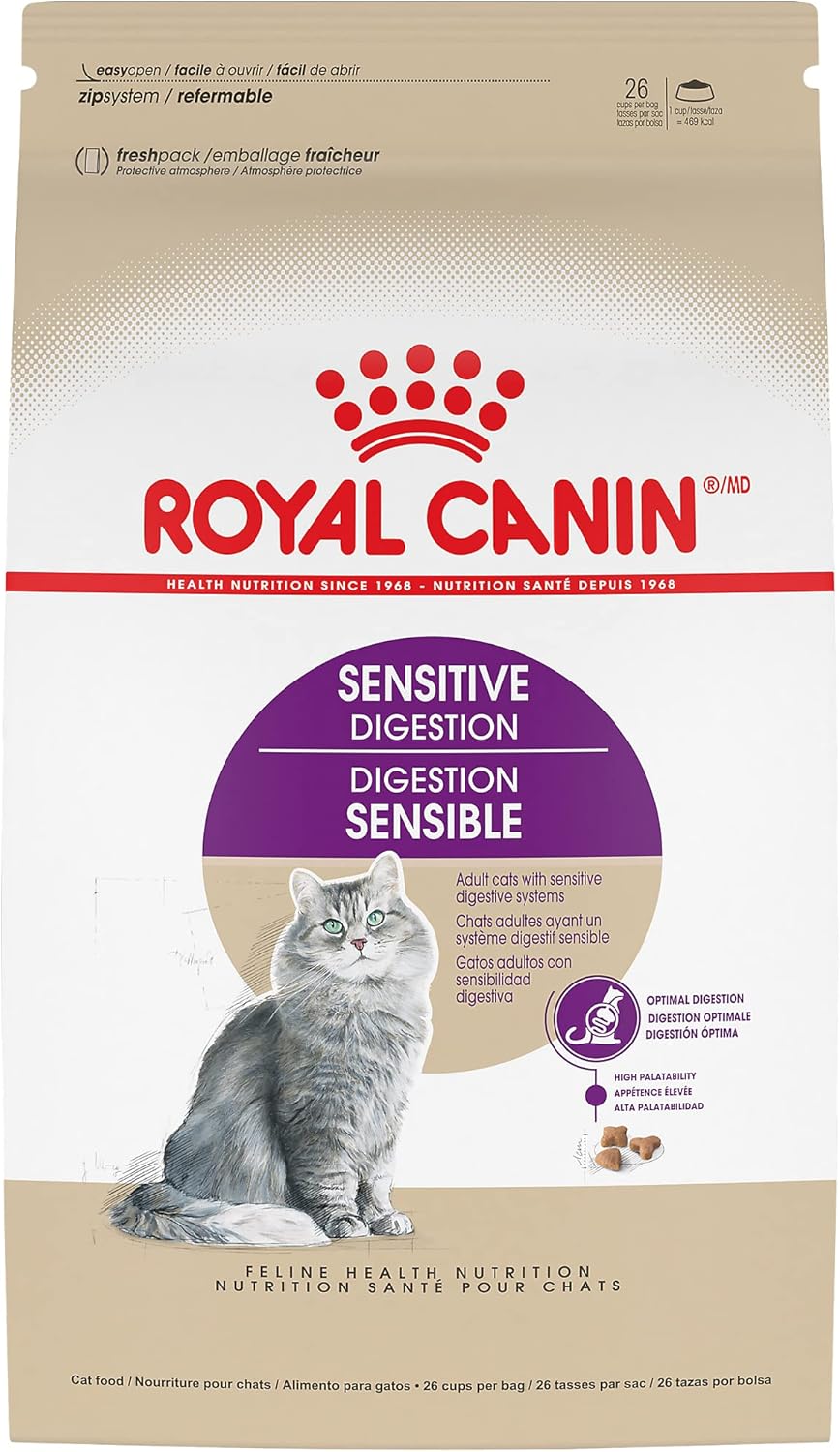 Royal Canin Feline Health Nutrition Sensitive Digestion Adult Dry Cat Food, 15 lb Bag