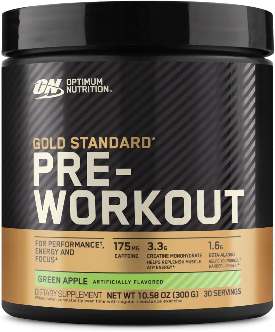 Optimum Nutrition Gold Standard Pre Workout - Green Apple, 30 Servings