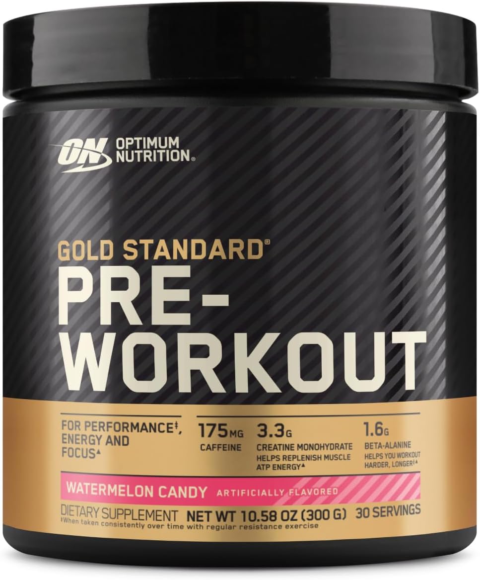 Optimum Nutrition Gold Standard Pre-Workout- Watermelon Candy, 30 Servings