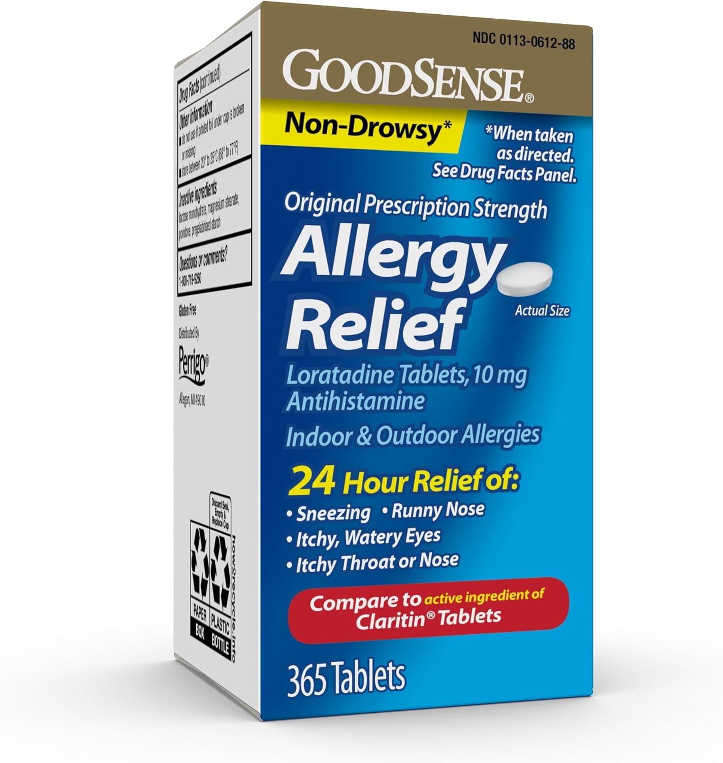 GoodSense Allergy Relief Loratadine Tablets 10 mg, 365 Count