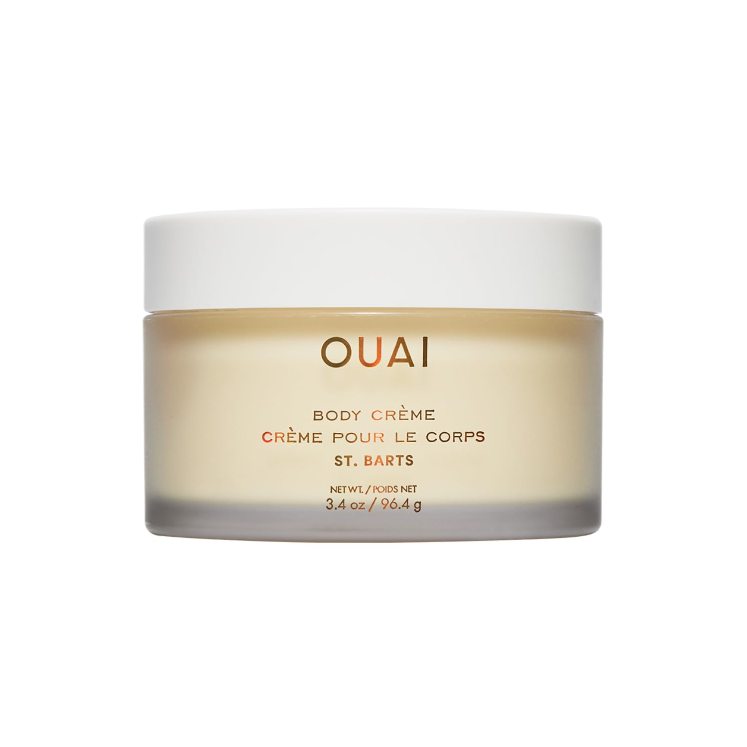 OUAI Body Creme, St. Barts Travel Size - Hydrating Whipped Body Cream with Cupuaçu Butter, Coconut Oil & Squalane, (3.4 oz)